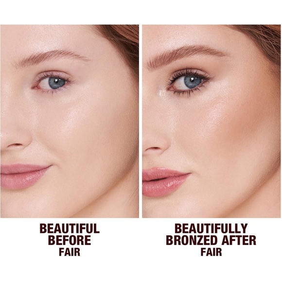 ✨ CHARLOTTE TILBURY Beautiful Skin Sun-Kissed Glow Cream Bronzer - 1 FAIR - Picture 2 of 7